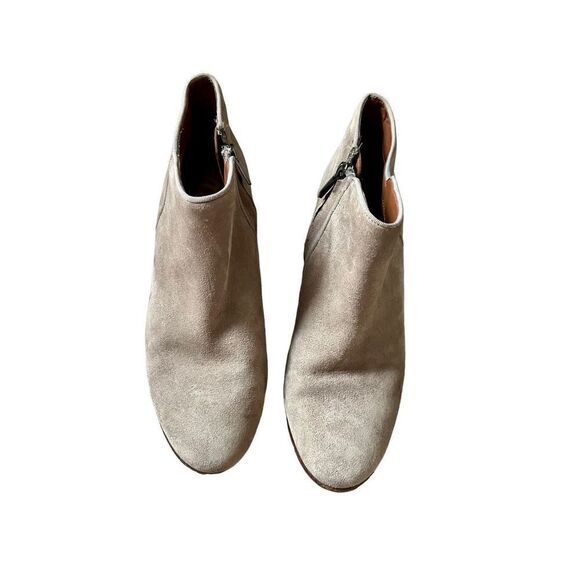 Sam Edelman Boots Womens 7 Petty Ankle Booties Tan Leather Block Heels Casual - Picture 4 of 12